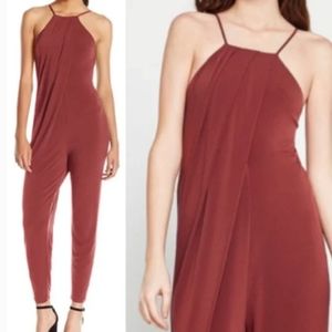 BCBgeneration Cross Front Halter Jumpsuit